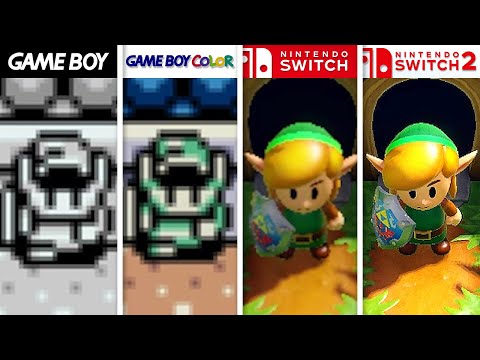 The Legend of Zelda Link's Awakening | GB vs GBC vs Switch vs Switch 2 | 4K Full Graphics Comparison