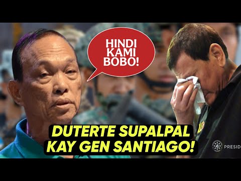 KUNG GUSTO MO SUNDIN KA NG MILITARY MAG-PRESIDENTE KA ULIT! SANTIAGO TO DUTERTE