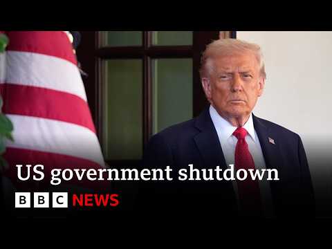 YouTube video thumbnail: US Government Shutdown Enters Day 34