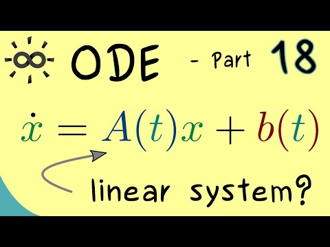 Ordinary Differential Equations 18 | System of Linear Differential Equations