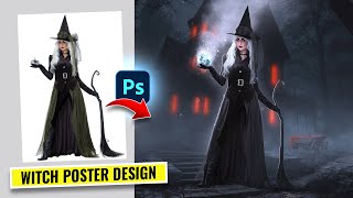 Create a Witch Poster Design - Photoshop