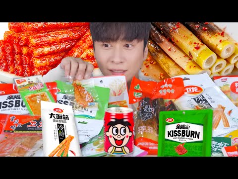중국간식 총출동 먹방! (라티아오, 죽순, 복숭아, 건두부 등등)