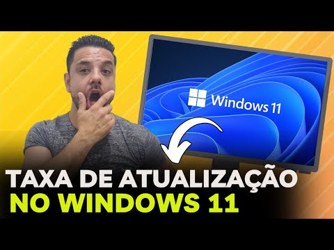 Como Mudar a TAXA DE ATUALIZAÇÃO e o TEMPO DE RESPOSTA No MONITOR Gamer No Sistema WINDOWS 11