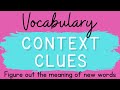 Decoding Vocabulary Through Context Clues