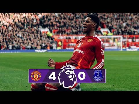 Manchester United VS Everton 4-0 Highlights | All Goals & Skills | Premier league  2024-25