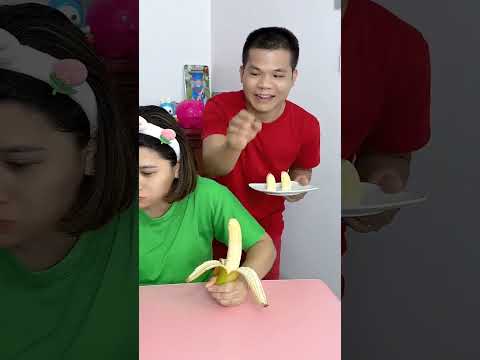 Banana vs Husband #foodchallenge #shortvideo