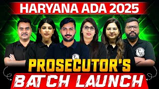 Haryana ADA 2025 Prosecutor's Batch Launch 🔥| ADA Haryana Preparation | Law Wallah