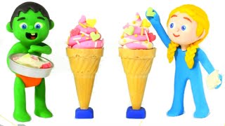 How To Make Japanese Ice Creams - Popin' Cookin' - Stop Motion Cartoons