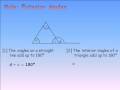 Finding Unknown Exterior Angles in Triangles
