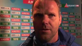 Screenshot van video Reactie Hans van Dijkhuizen, Excelsior'31 - Willem II (2-1) (KNVB-Beker)