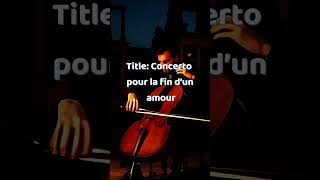 Hauser News Title: Concerto pour la fin d’un amour Release Date: August 22, 2025