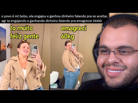 THAÍS CARLA EMAGRECE 60KG, FALA VANTAGENS DE EMAGRECER E É CRITICADA