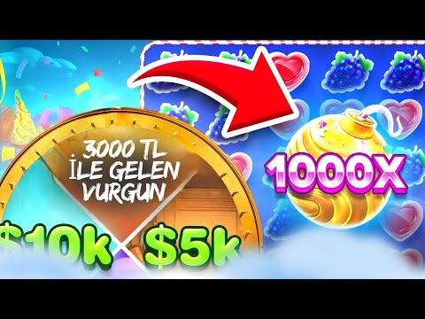 SLOT OYUNLARI 🍭 SWEET BONANZA 1000 🍭 BONANZA DA 3000 TL İLE GELEN VURGUN !! #slotoyunları