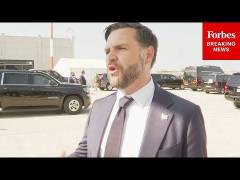 YouTube video thumbnail: JD Vance Takes Questions About Gaza Ceasefire And What's Next Before Departing Israel