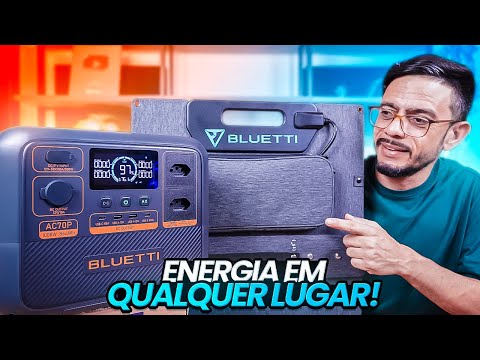 🔋Energia Portátil em Qualquer Lugar! Testei a Bateria Bluetti AC70P de 220V!