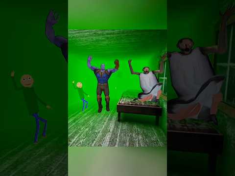 Granny and Thanos crazy dance #granny #grannygame #shorts #short #shortsvideo #shortsfeed
