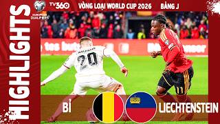 BỈ VS LIECHTENSTEIN HIGHLIGHTS & ALL GOALS 2026 | VÒNG LOẠI WORLD CUP 2026 | VLWC 2026