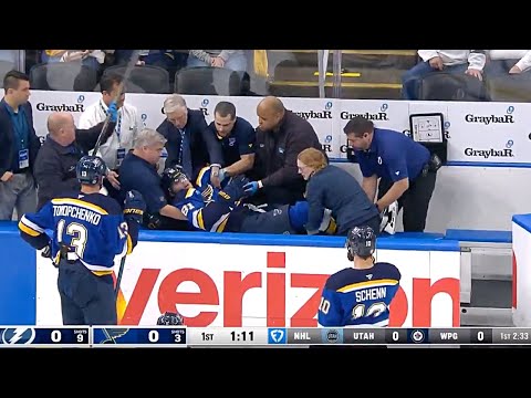 Dylan Holloway Stretchered Off After Puck to the Neck - Doctor Explains