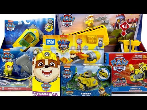 Paw Patrol Rubble Unboxing Toy Collection Review ASMR | Rubble 2 in 1 Transforming X Treme Truck