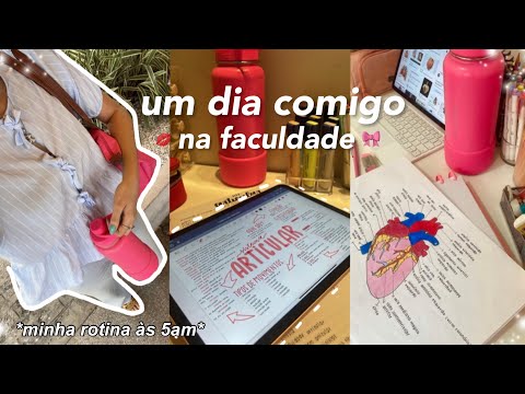 ROTINA DE UM DIA DE AULA NA FACULDADE | organização, minhas anotações, bate papo…