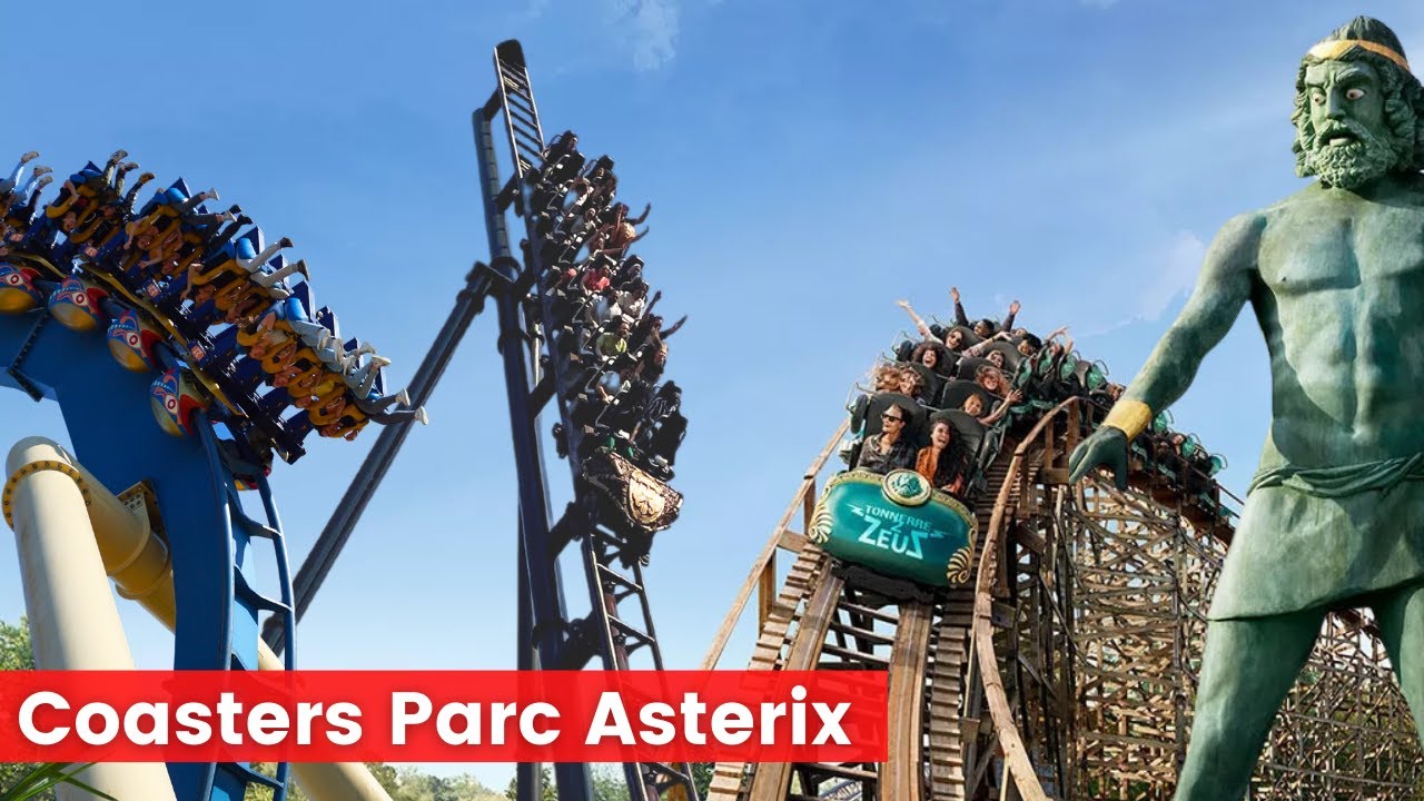 LES TROIS FANTASTIX DU PARC ASTERIX - TONNERRE 2 ZEUS - OZIRIS - TOUTATIS - ONRIDE