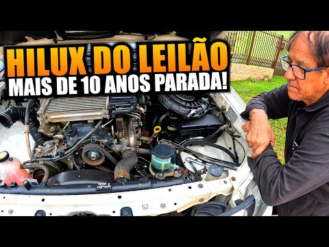 SERÁ QUE VAI FUNCIONAR A HILUX DO LEILÃO MAIS DE 10 ANOS PARADA?!?!