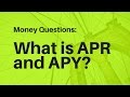 Distinguishing APR from APY