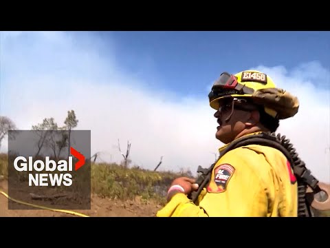 YouTube video thumbnail: California Wildfires: Firefighters “Confident” Despite Growth of Pickett Fire