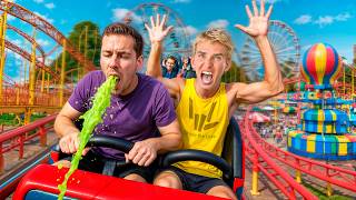 MY Best Friend THREW UP on ROLLER COASTER!
