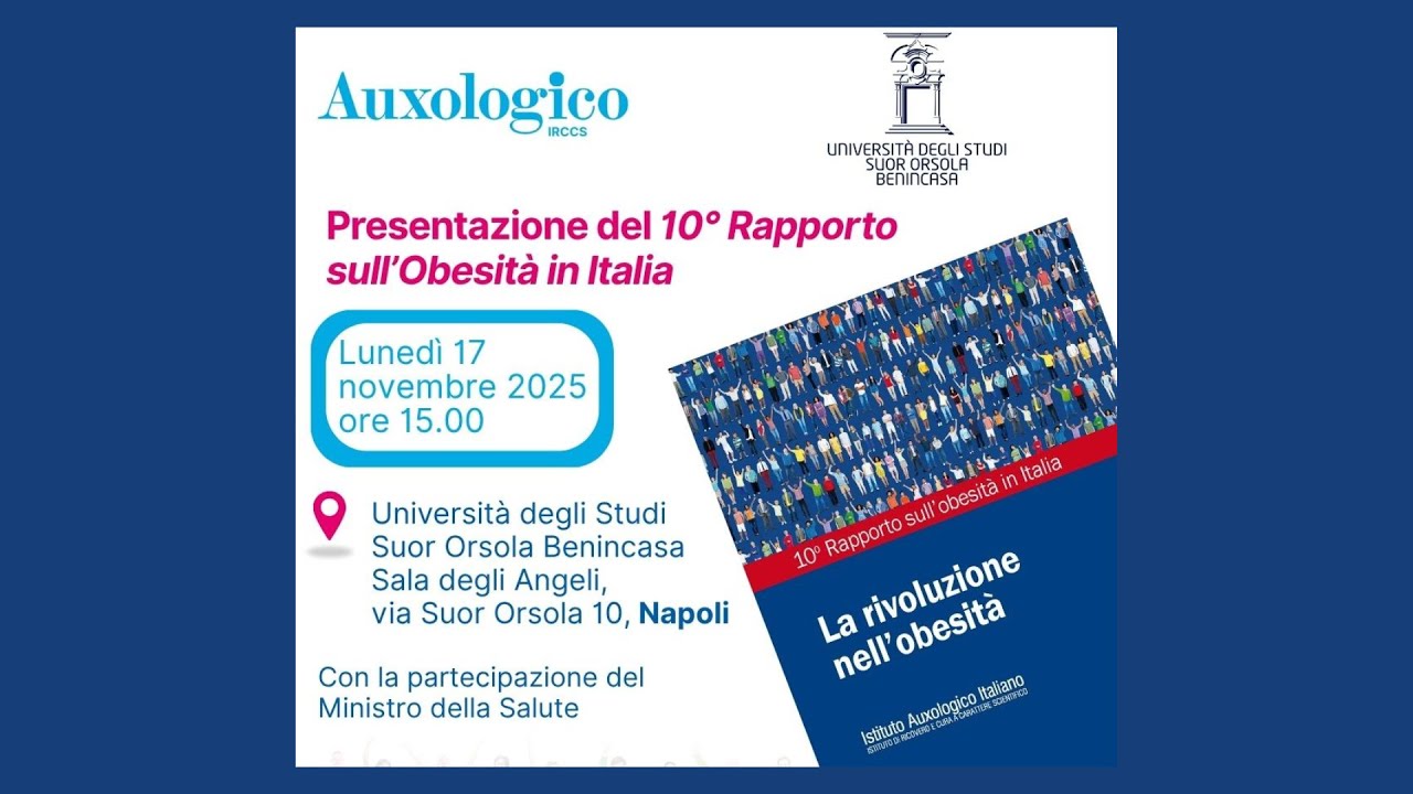 Presentazione del 10° Rapporto sull’Obesità in Italia