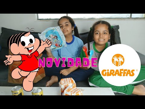 PROMOÇÃO GIRAFFAS PRATO E TALHERES DA TURMA DA MÔNICA