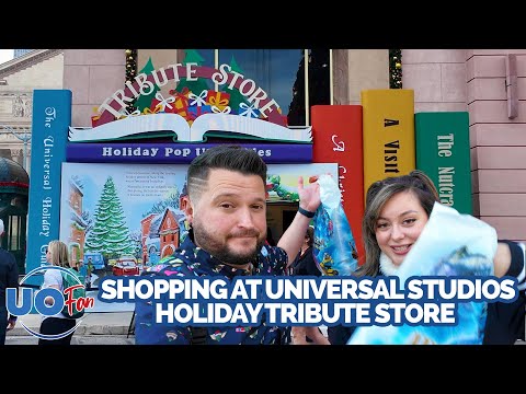 Shopping at Universal Studios Holiday Tribute Store with Ryno and Chloe