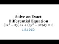 Understanding Exact Differential Equations