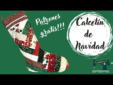 Calcetín de Navidad. Moldes gratis.