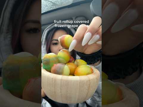 fruit rollup covered frozen grape