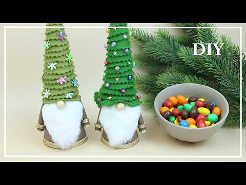 Surprisingly simple way to make a Christmas Gnome with Sweets! 🎄 DIY NataliDoma