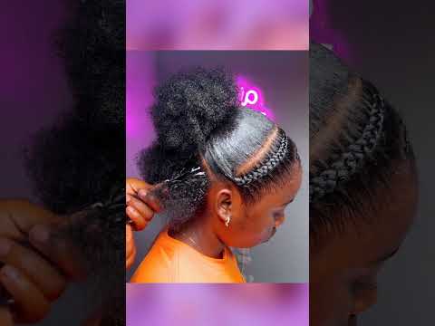 Slayed braided 4c natural hairstyle 💕❤️🫧