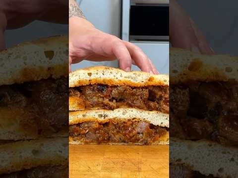 Schiacciata con osssubuco alla Toscana 🤤🤤🤤#ricette  #ricettetoscane #food #ossobuco #recipe