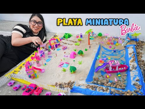 HAGO una PLAYA MINIATURA de BARBIE | Daailum