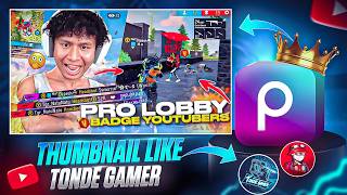 How to make thumbnail like 😱 tonde gamer in PicsArt | how to make Free fire thumbnail in PicsArt