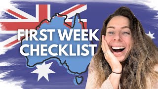 MY FIRST WEEK IN AUS 🇦🇺  Essential Admin Checklist ✅ Bank, TFN, Medicare + more