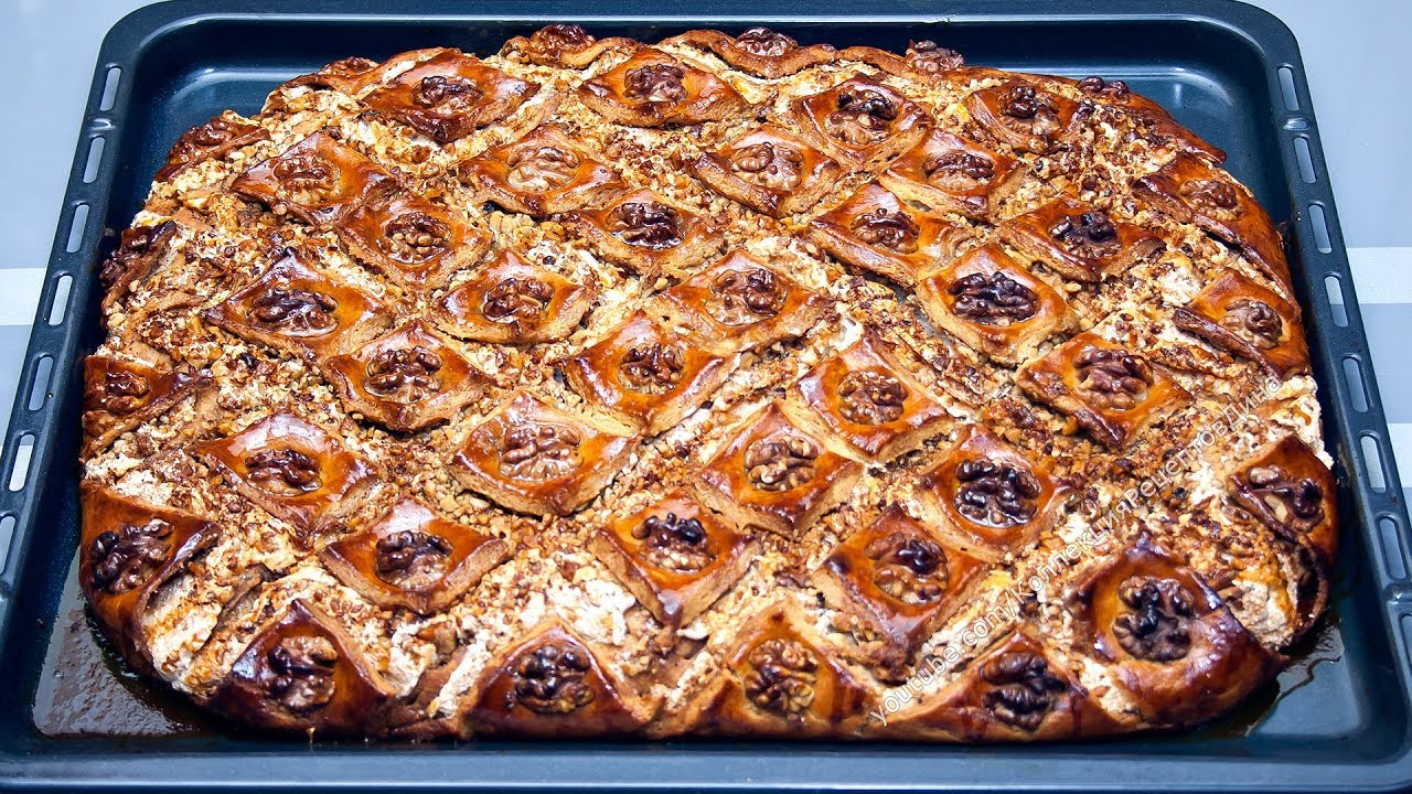 ПАХЛАВА С ОРЕХАМИ И МЕДОМ