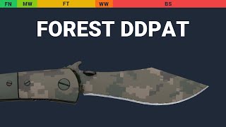 Navaja Knife Forest DDPAT Wear Preview