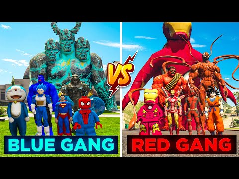 Green Gang Vs Red Gang ll Epic battle in GTA-V #gta5