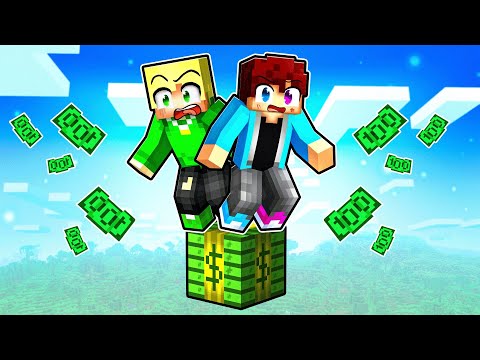 OVERLEEF Op 1 MILJONAIR BLOK in Minecraft!