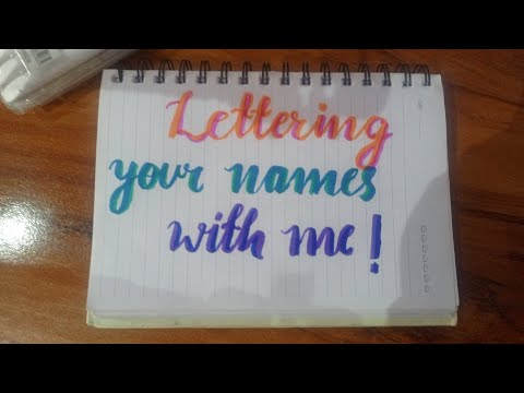 Lettering your Name with me |silent| #live