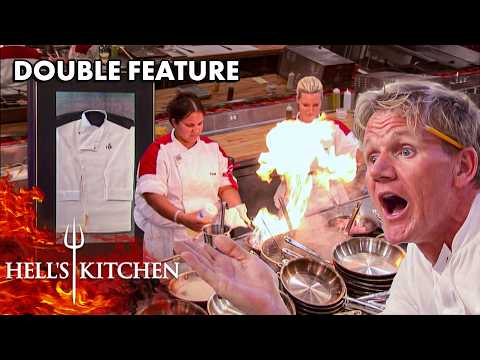 The Battle For Black Jackets Ends In Service Disaster | Hell's Kitchen Double Episode