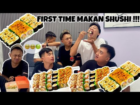 CHALLENGE MAKAN SUSHI || OH TERNYATA GINI RASANYA !! (ayah takim hampir menyerah)