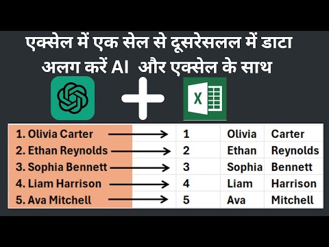 ✂️ How to Split Text From 1 Cell Into Multiple Cells in Excel | Excel with Chatgpt