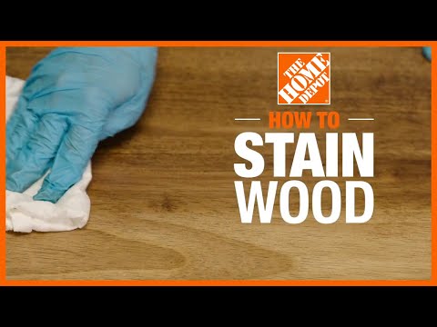 How to Stain Wood